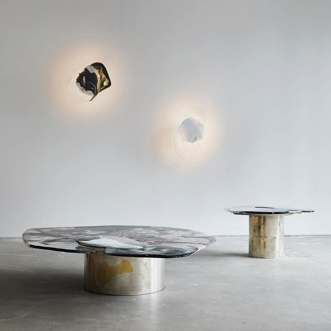 Gana Premium skandinavische Kunstglas-Wandleuchte