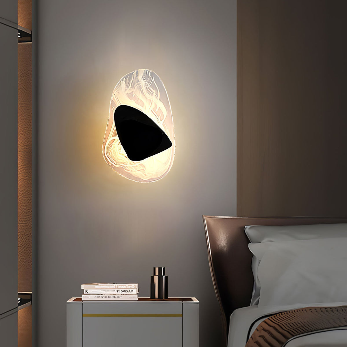 Gana Premium skandinavische Kunstglas-Wandleuchte