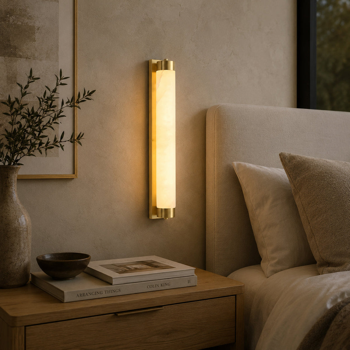 Alvion Alabaster Wandleuchte