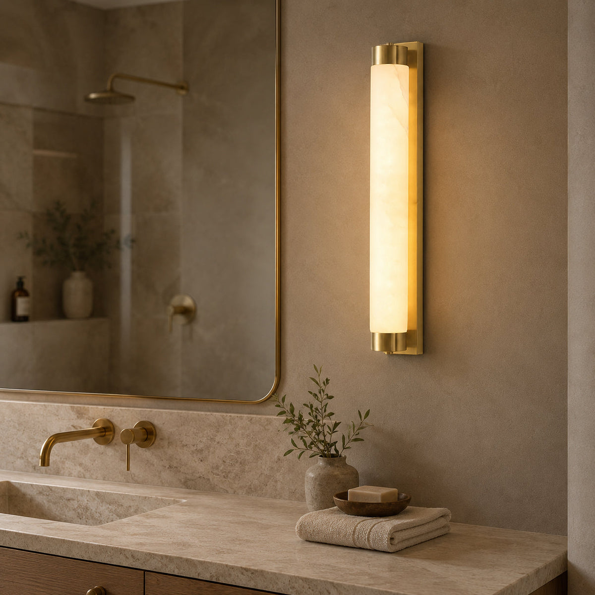 Alvion Alabaster Wandleuchte