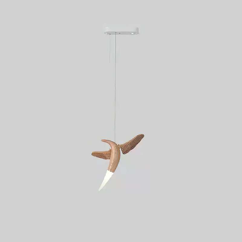 Elsilor Avian-Inspired Holz-Pendelleuchte