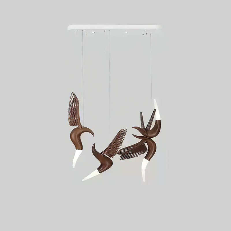 Elsilor Avian-Inspired Holz-Pendelleuchte