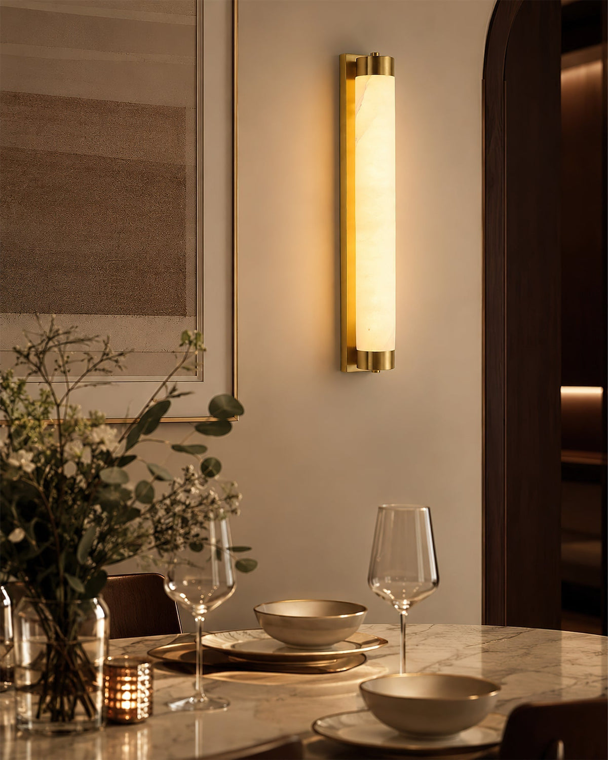 Alvion Alabaster Wandleuchte