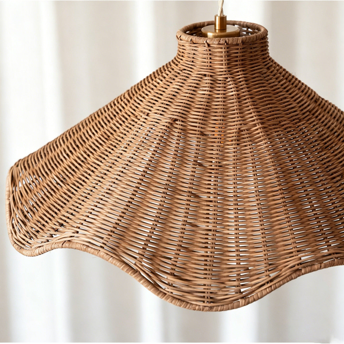 Wavelle Pendelleuchte aus Rattan