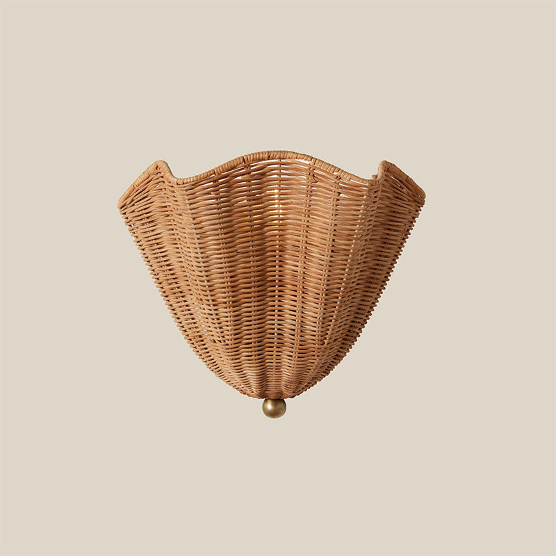 Lunero Rattan-Wandleuchte