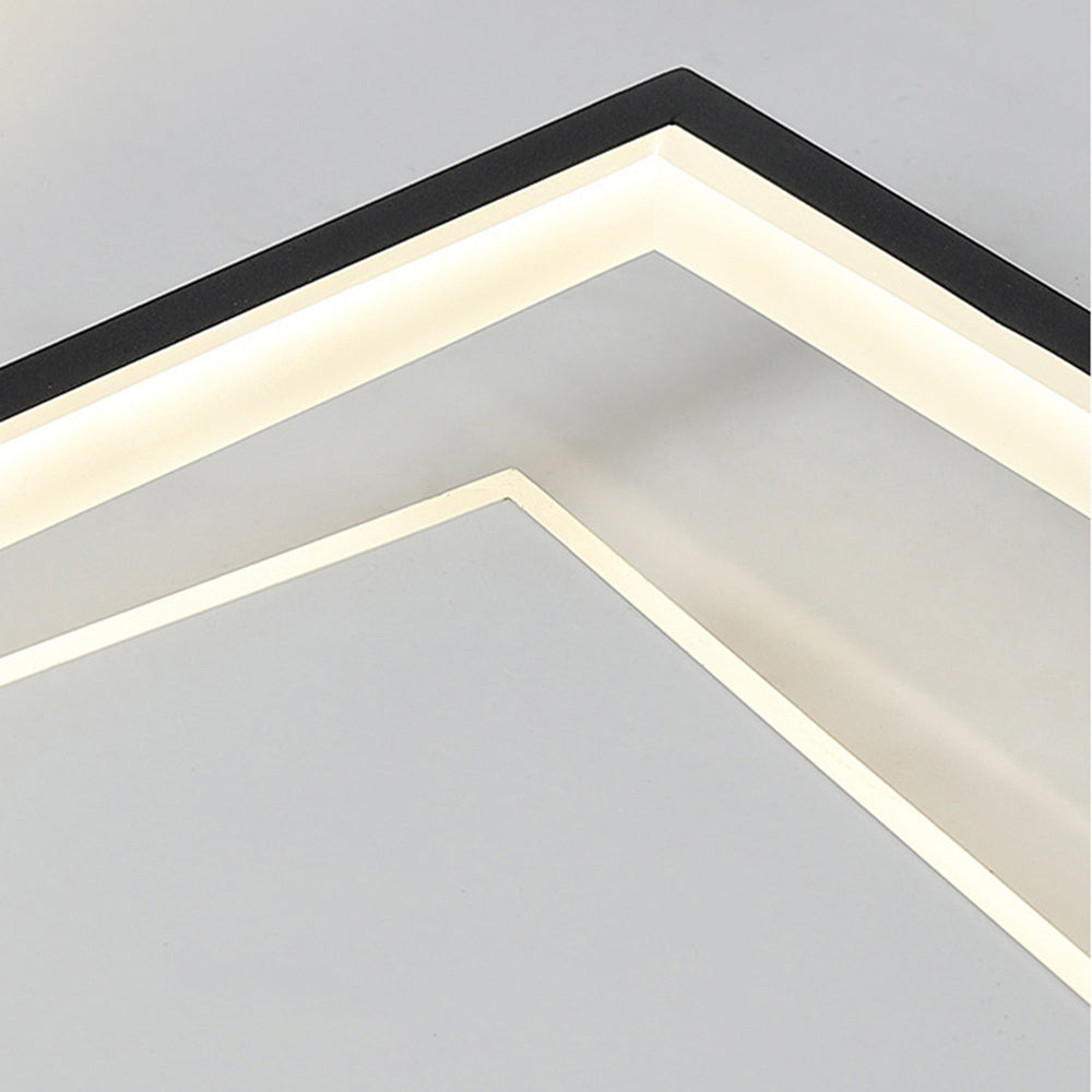 Arisha Modern LED Deckenleuchte Weiß Wohn/Schlafzimmer Metall&Acryl