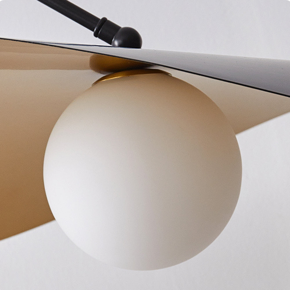 Arisha Minimalistische LED Pendelleuchte schlafzimmer Schwarz/Gold