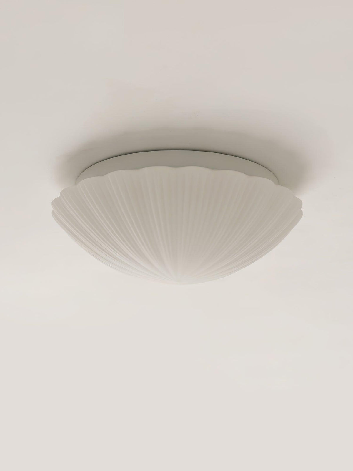 Elo Deckenleuchte Muschelform gerippt weich elegant