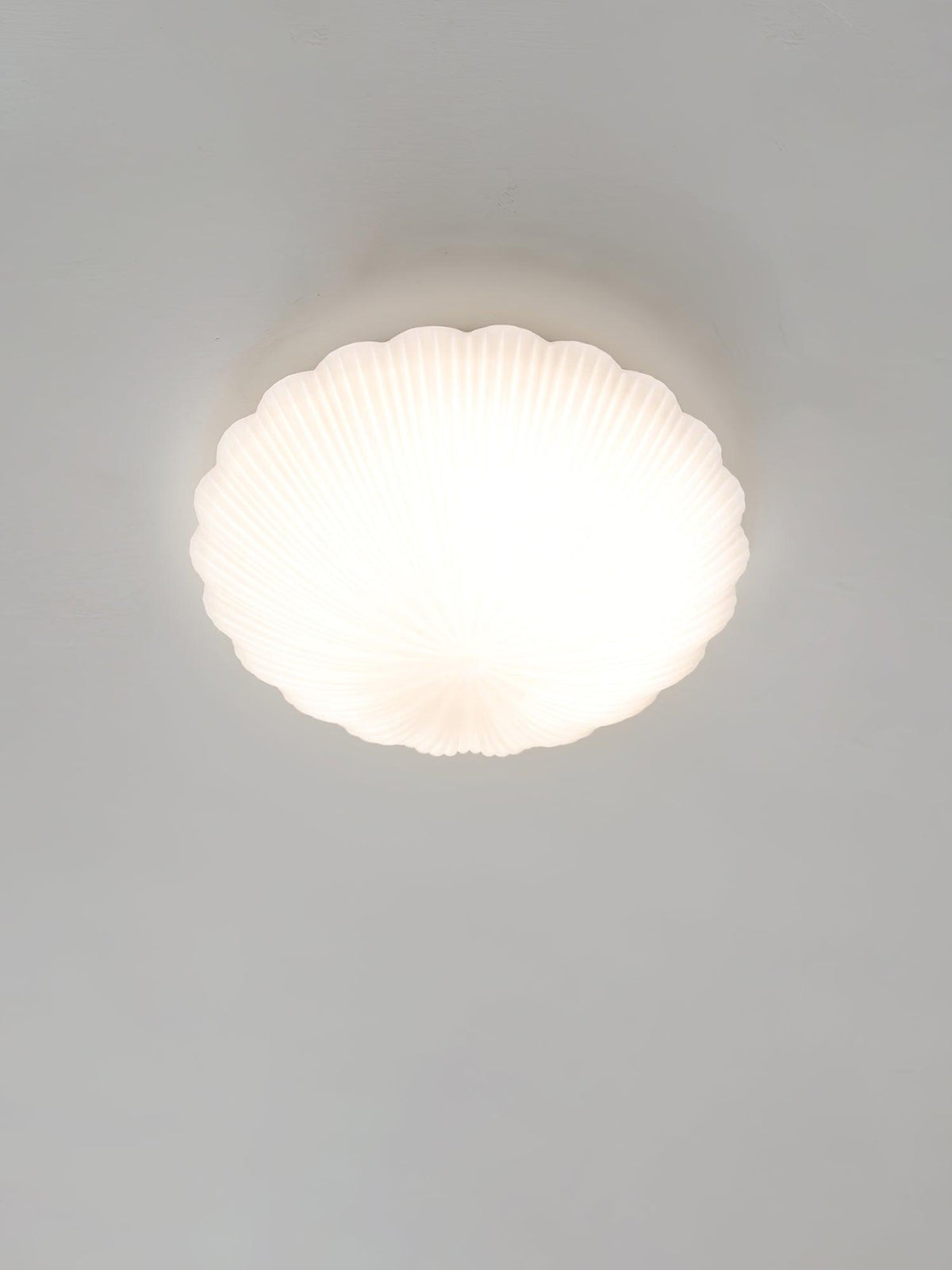 Elo Deckenleuchte Muschelform gerippt weich elegant
