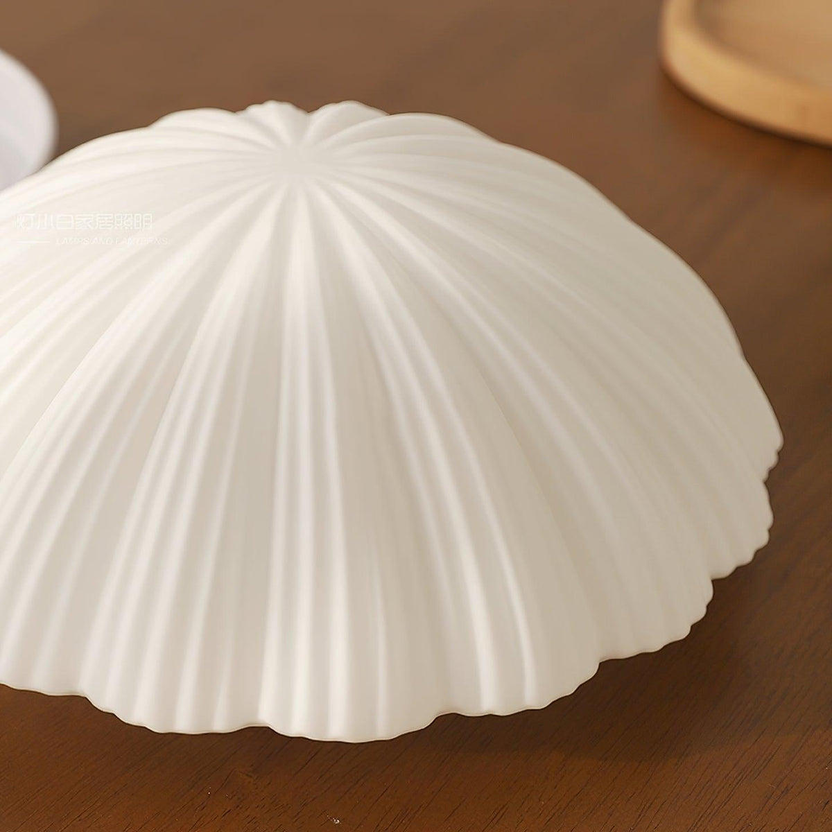 Elo Deckenleuchte Muschelform gerippt weich elegant