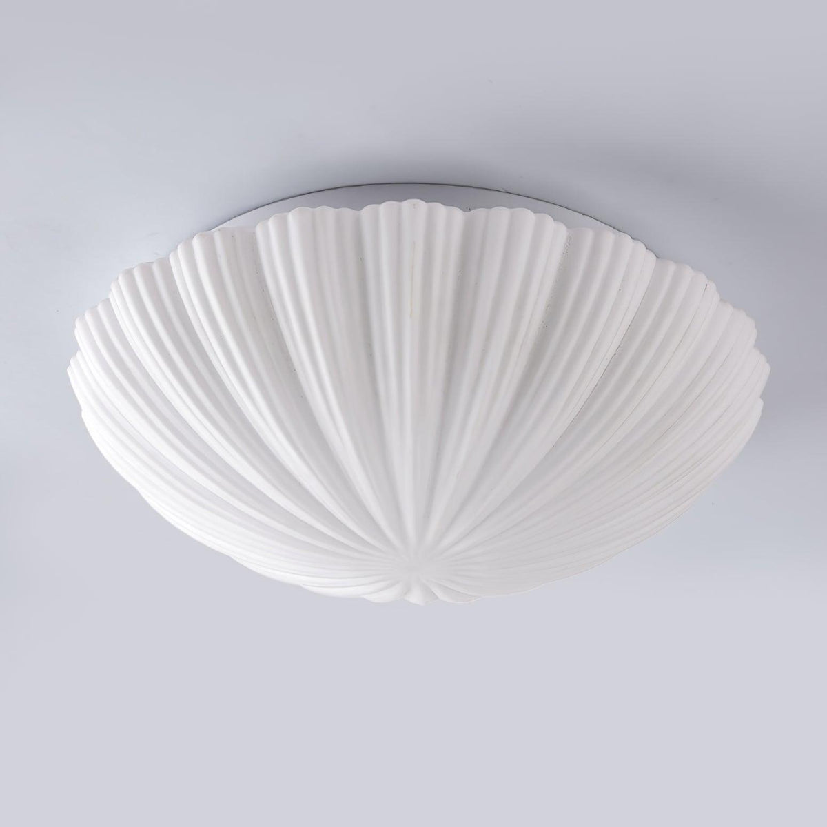 Elo Deckenleuchte Muschelform gerippt weich elegant