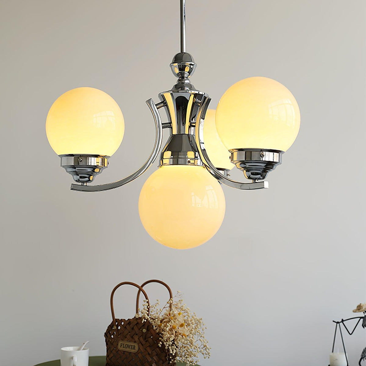 Dusk Kronleuchter Kugel Chrome moderne 5-Light