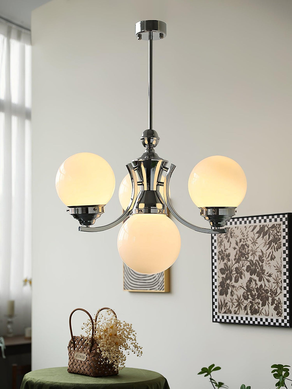 Dusk Kronleuchter Kugel Chrome moderne 5-Light