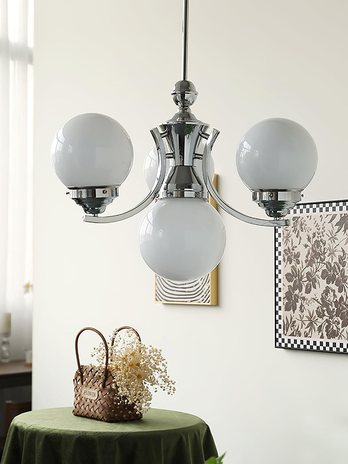 Dusk Kronleuchter Kugel Chrome moderne 5-Light