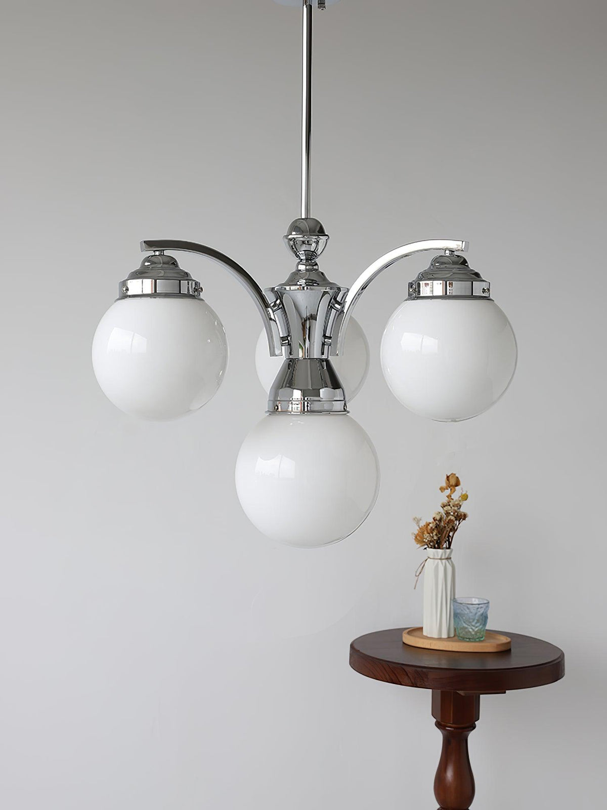 Dusk Kronleuchter Kugel Chrome moderne 5-Light