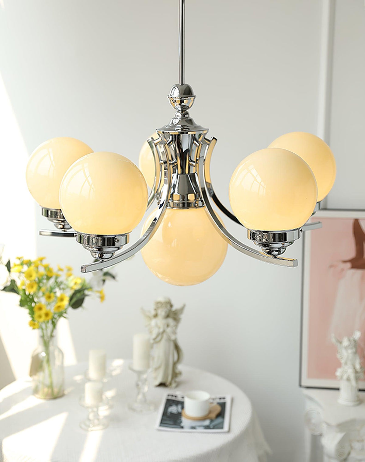 Dusk Kronleuchter Kugel Chrome moderne 5-Light
