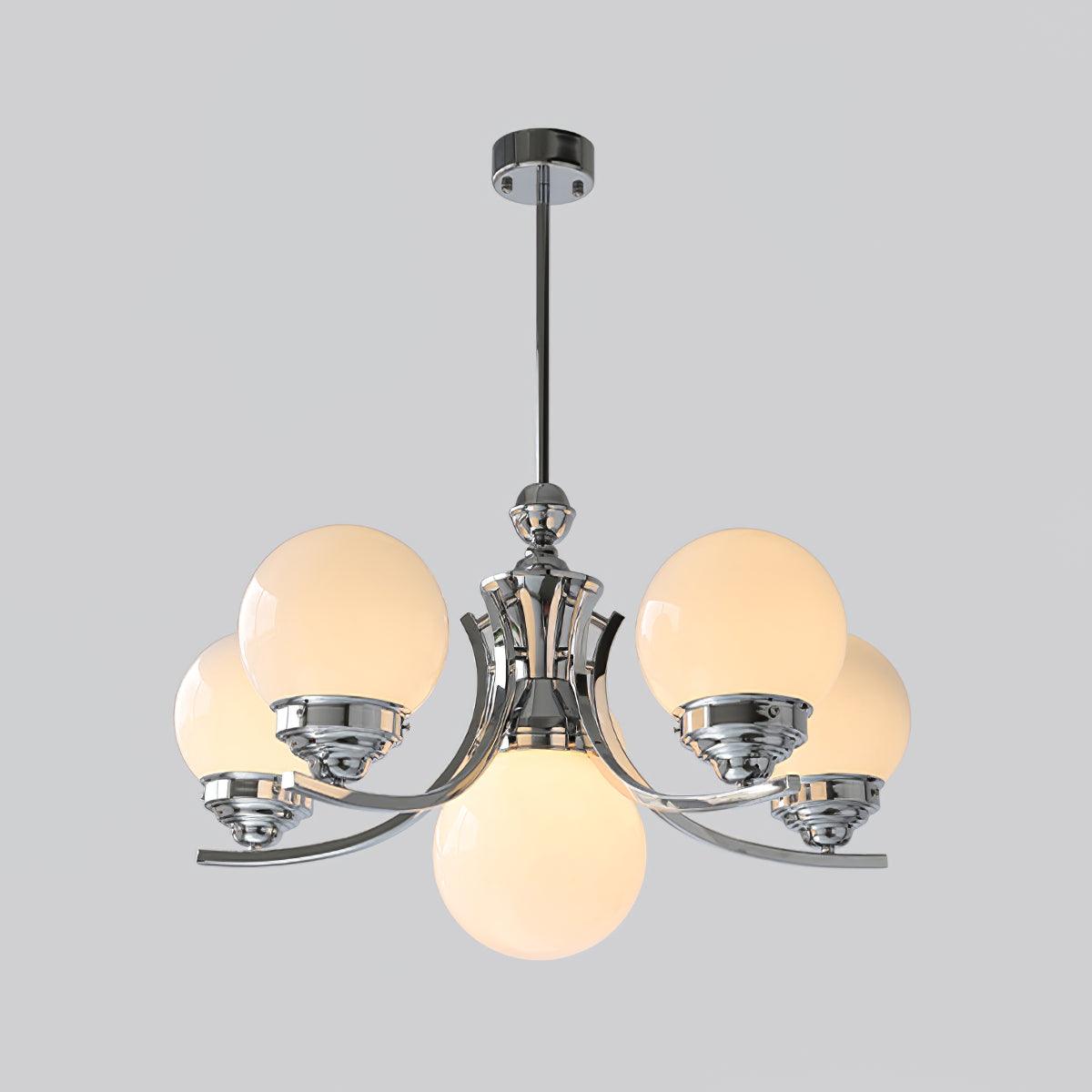 Dusk Kronleuchter Kugel Chrome moderne 5-Light