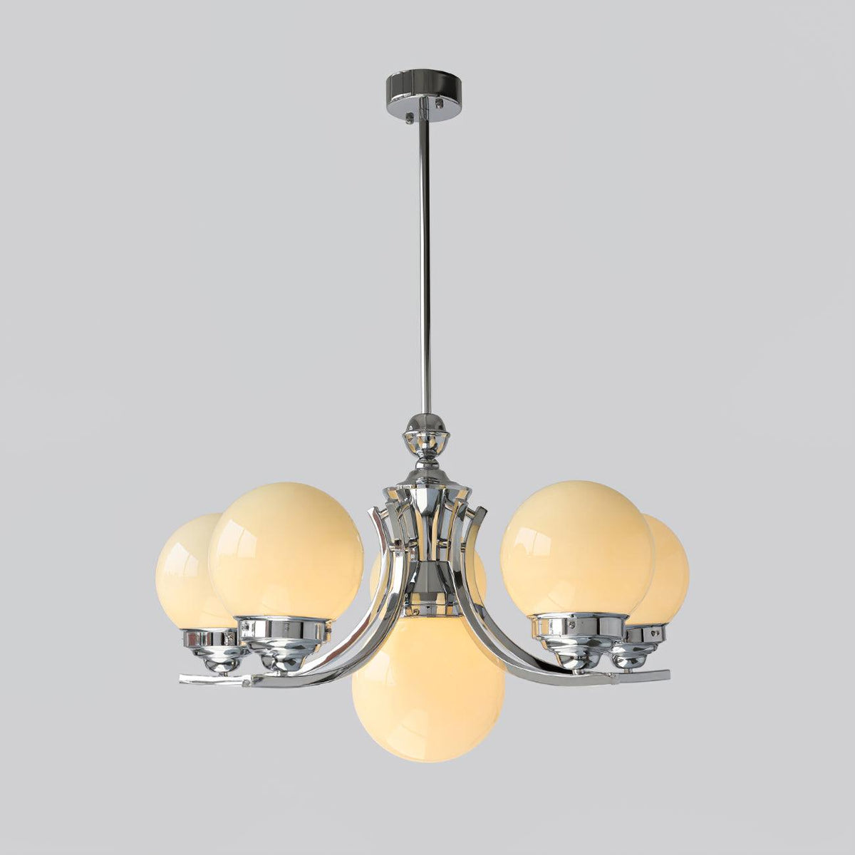 Dusk Kronleuchter Kugel Chrome moderne 5-Light