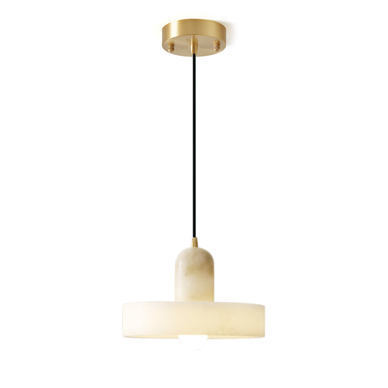 Avenorine Disc Orb Alabaster Pendelleuchte