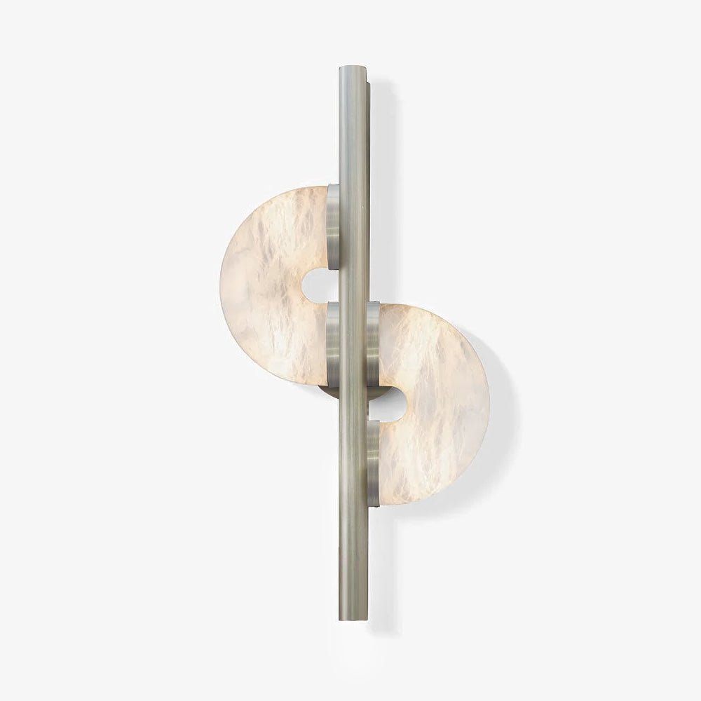 Ythar Dual Disc Alabaster Wandleuchte