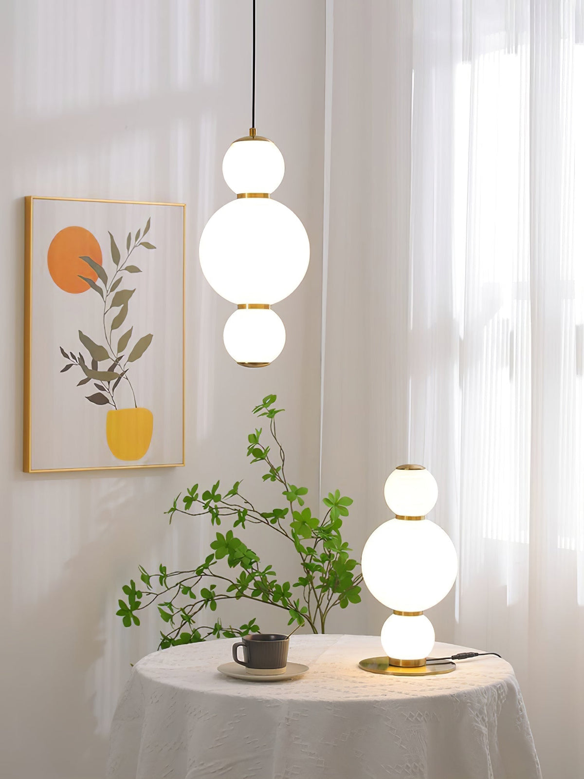 Frankie Minimalistische Pendelleuchte aus Glas
