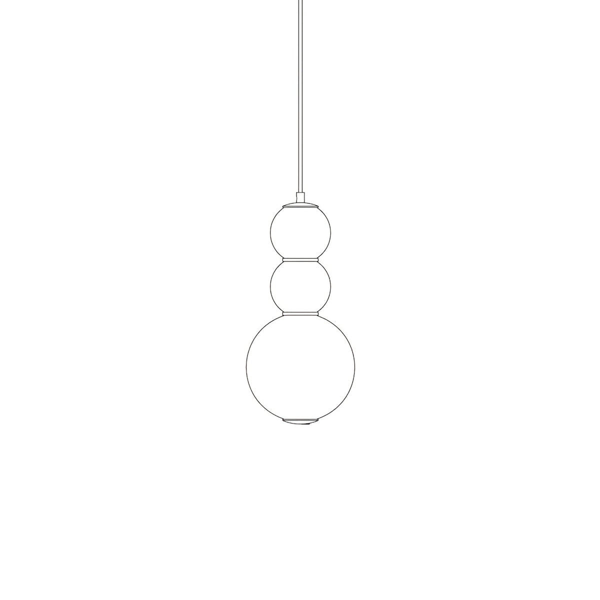 Frankie Minimalistische Pendelleuchte aus Glas