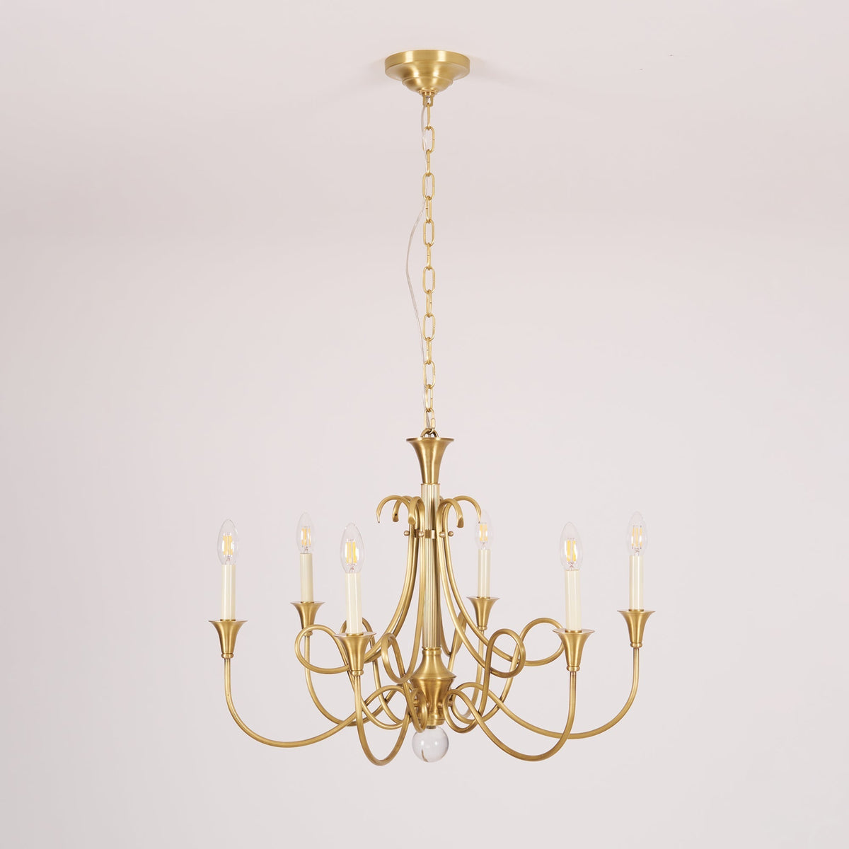 Efra Kronleuchter Messing Double Twist Candelabra Kristall