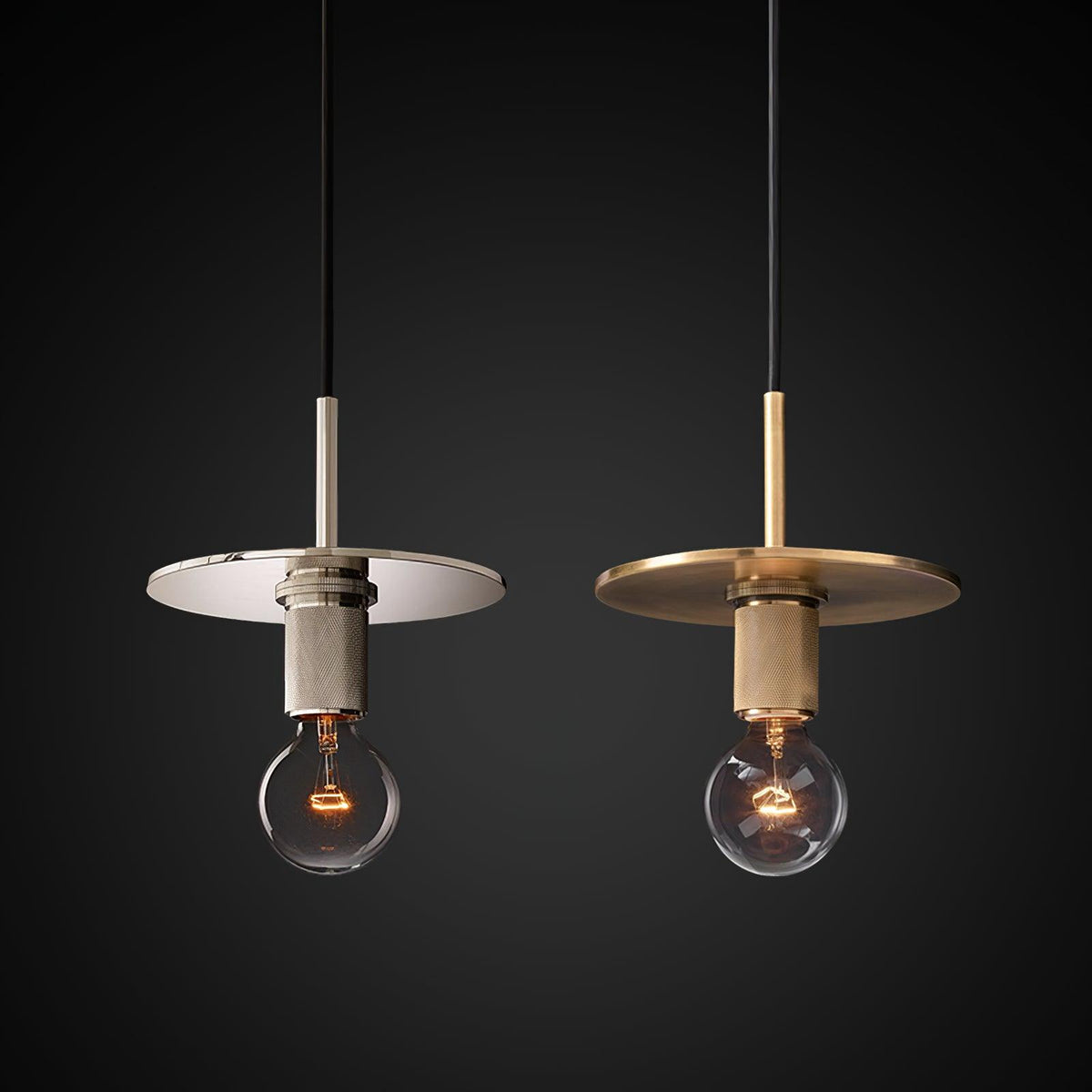 Pendelleuchte Messing minimalistisch Metallarmatur für Esszimmer oder Küche