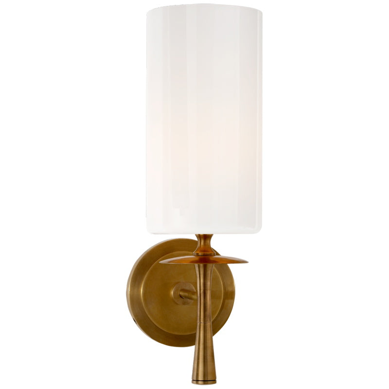 Knight Wandleuchte aus Stoff und Glas