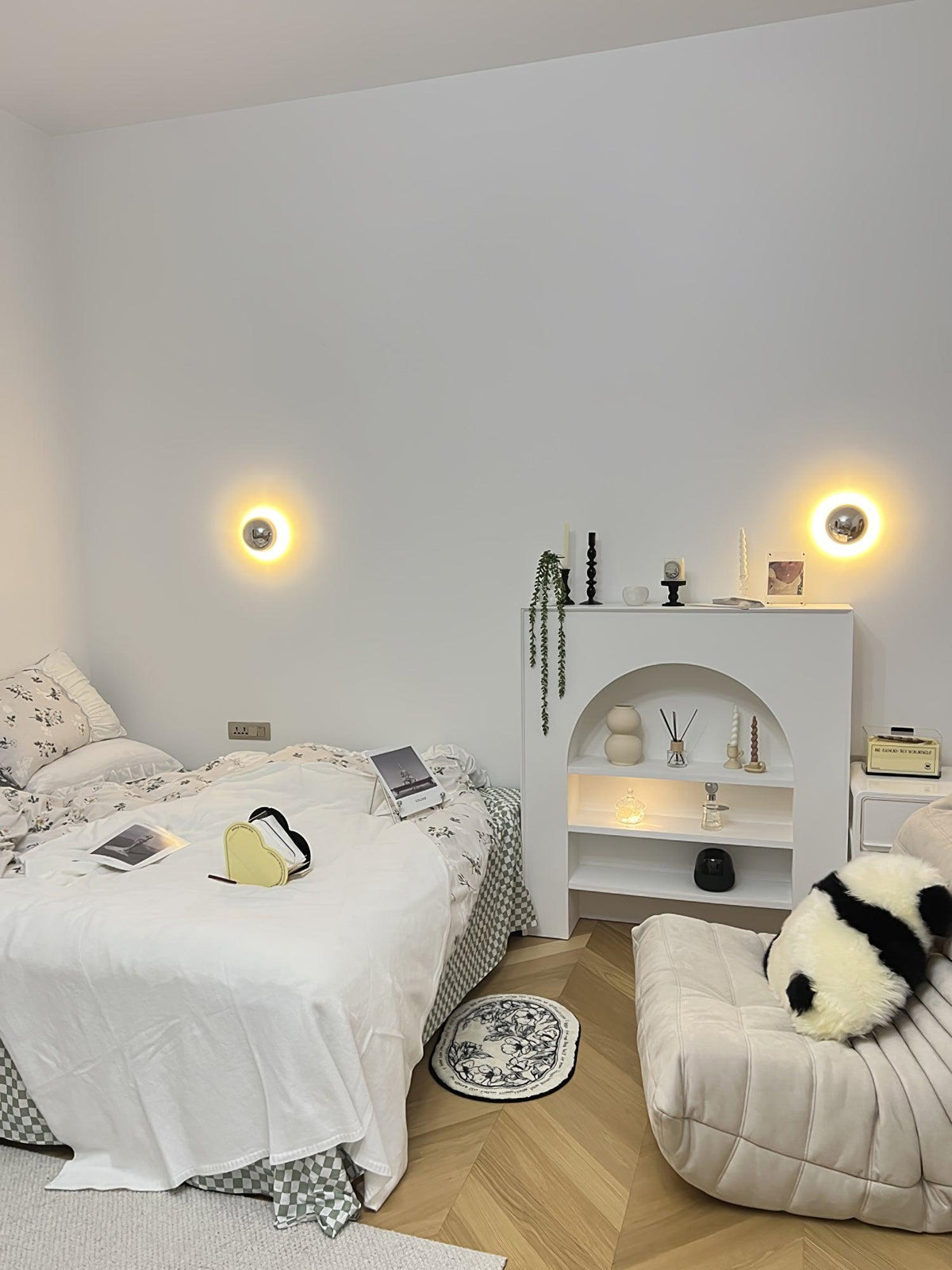 Virixy moderne minimalistische Wandleuchte mit Kugelschirm