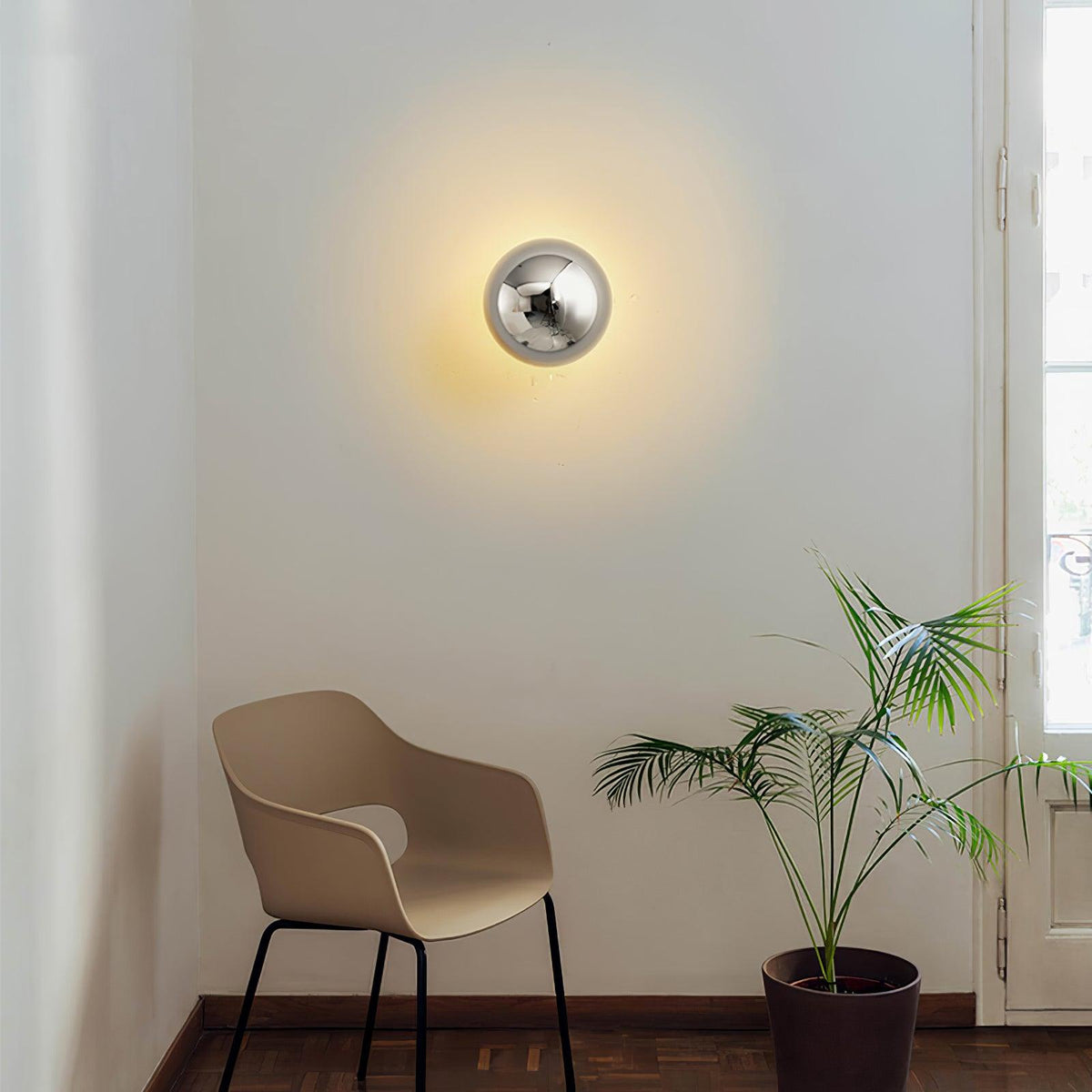 Virixy moderne minimalistische Wandleuchte mit Kugelschirm