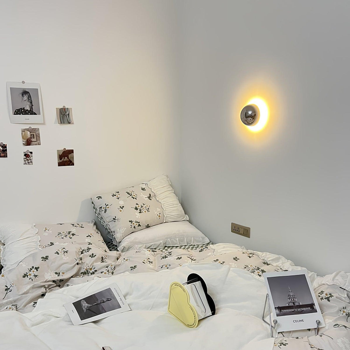 Virixy moderne minimalistische Wandleuchte mit Kugelschirm