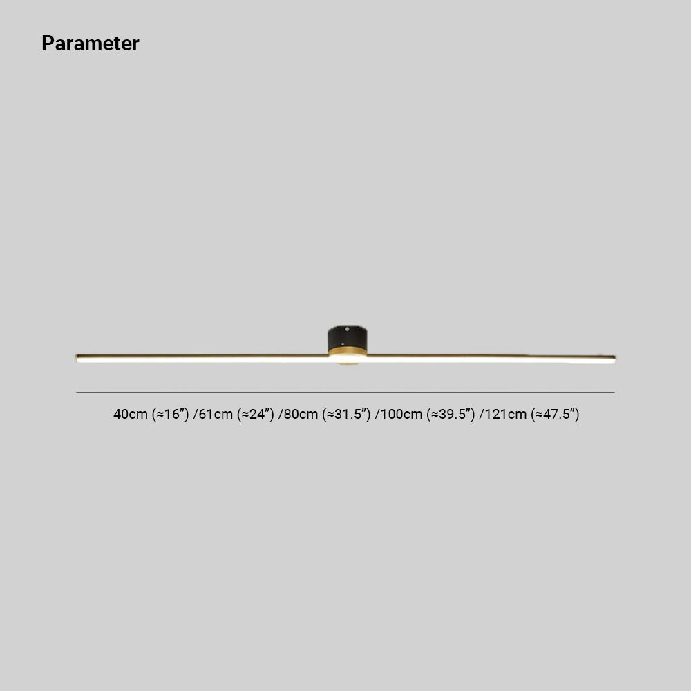 Arisha Modern Linear LED Deckenleuchte Schwarz/Weiß Schlaf/Wohnzimmer