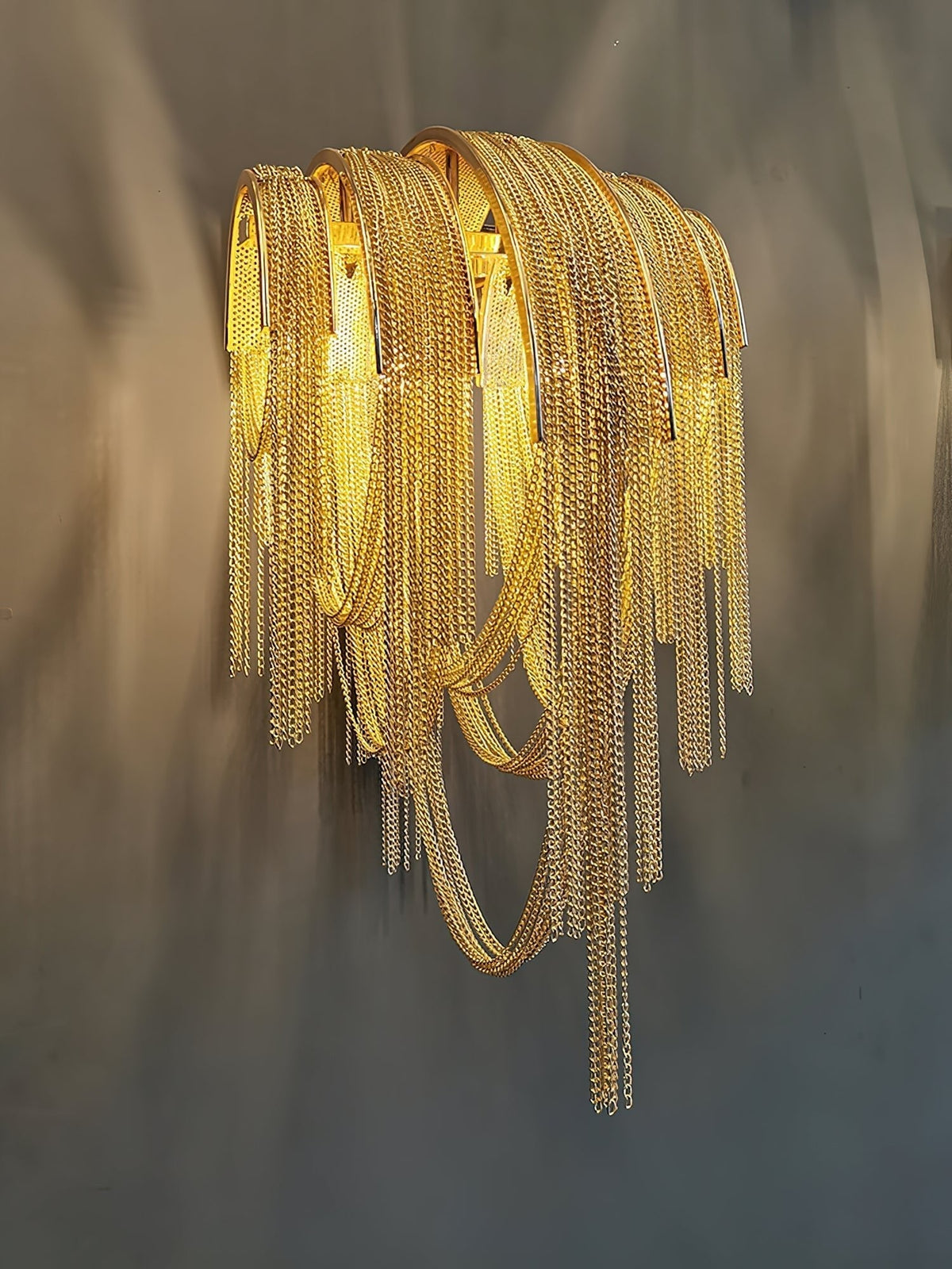 Chains Postmodern Luxus-Tassel-Wandleuchte