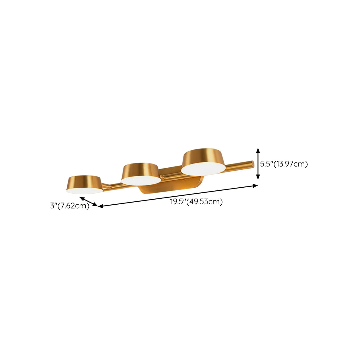 Xara Premium Elegance Vanity Messing Wandleuchte