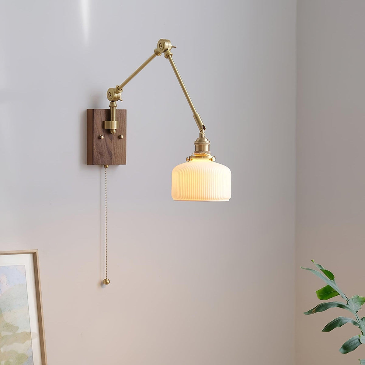 Vetra Vintage einstellbare Wandleuchte mit Schwenkarm