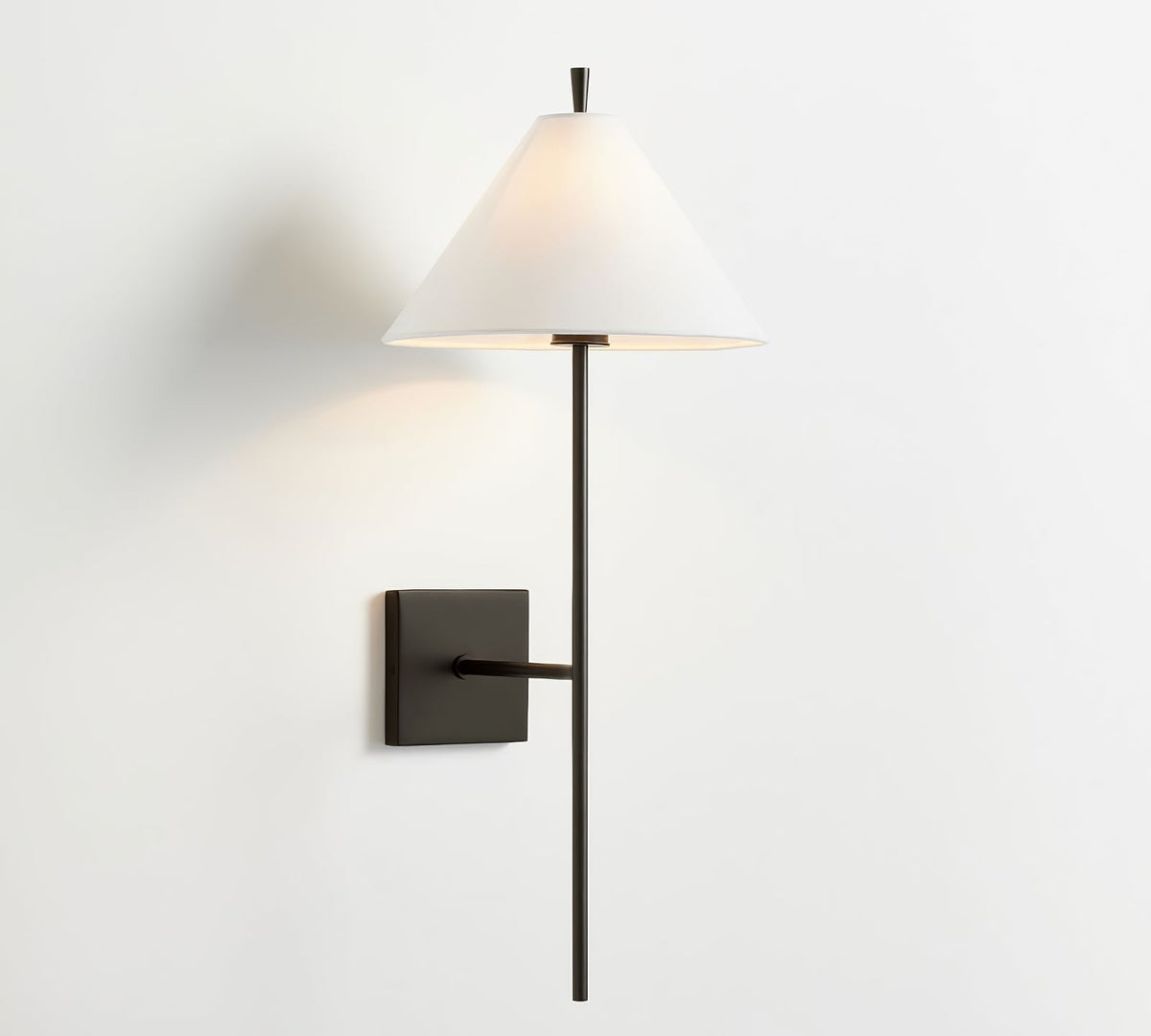 Teld Vintage Industrial Stoff-Wandleuchte