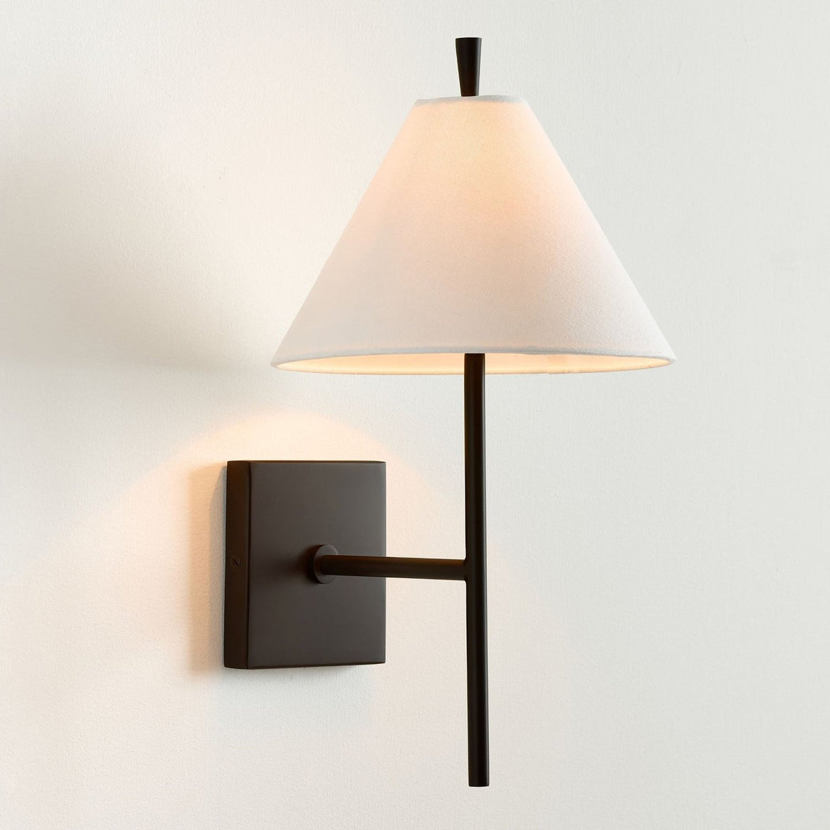Teld Vintage Industrial Stoff-Wandleuchte