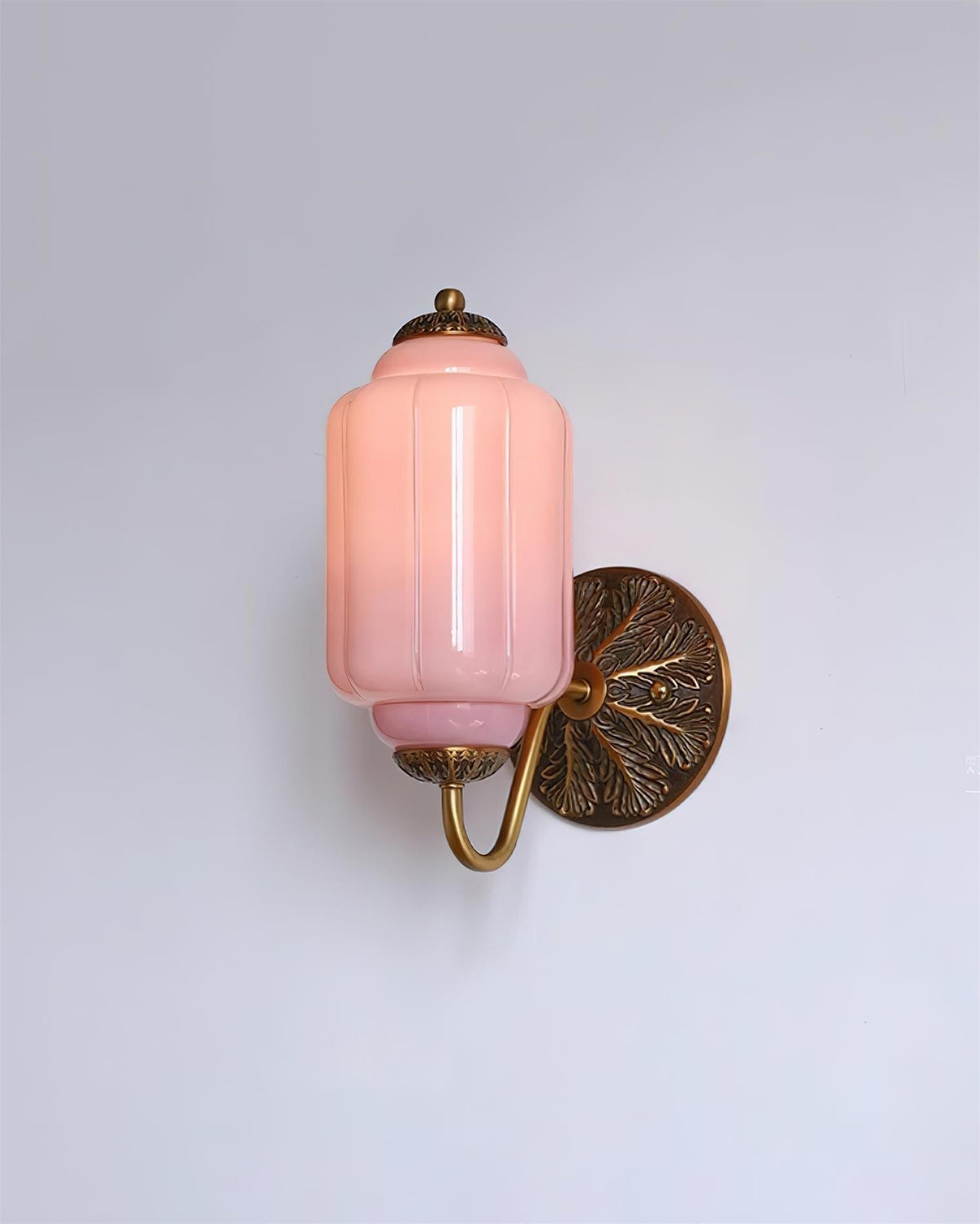 Melvane Vintage Pink-Glas-Wandleuchte