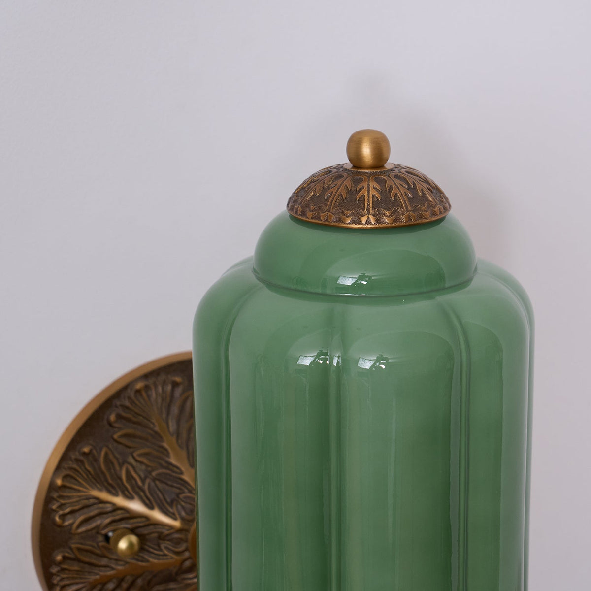Melvane Vintage Pink-Glas-Wandleuchte