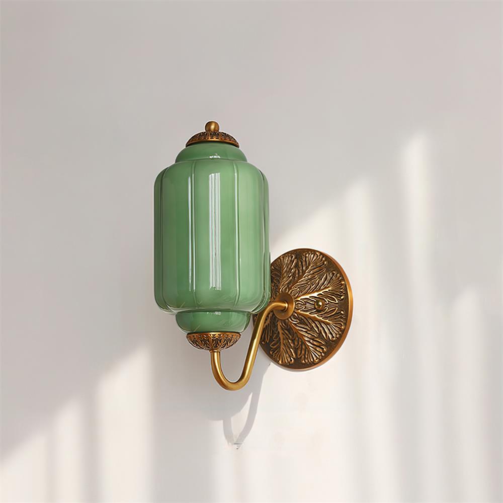 Melvane Vintage Pink-Glas-Wandleuchte