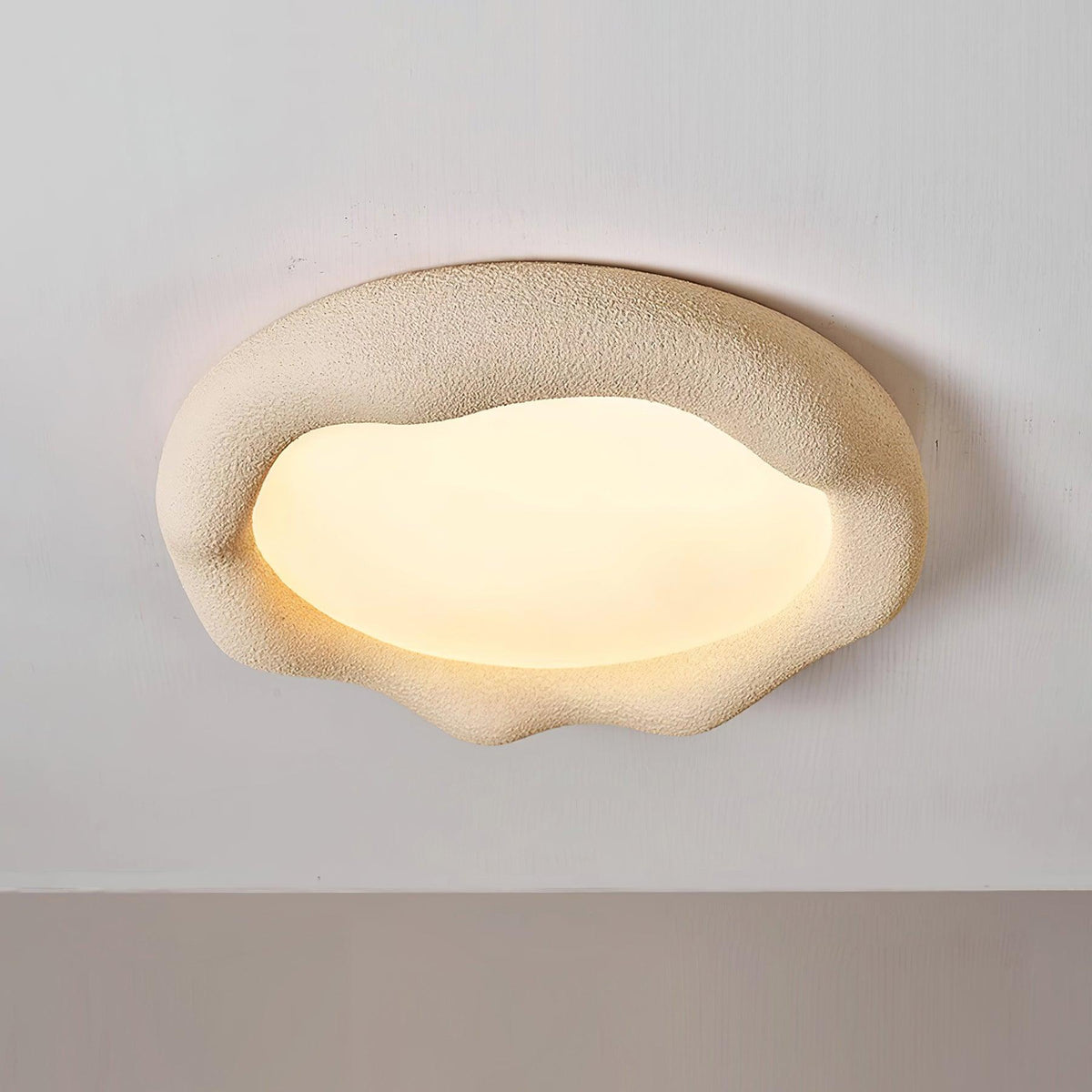 Deckenleuchte Organic Kunstharz und Fiberglas-Fixture in Beige