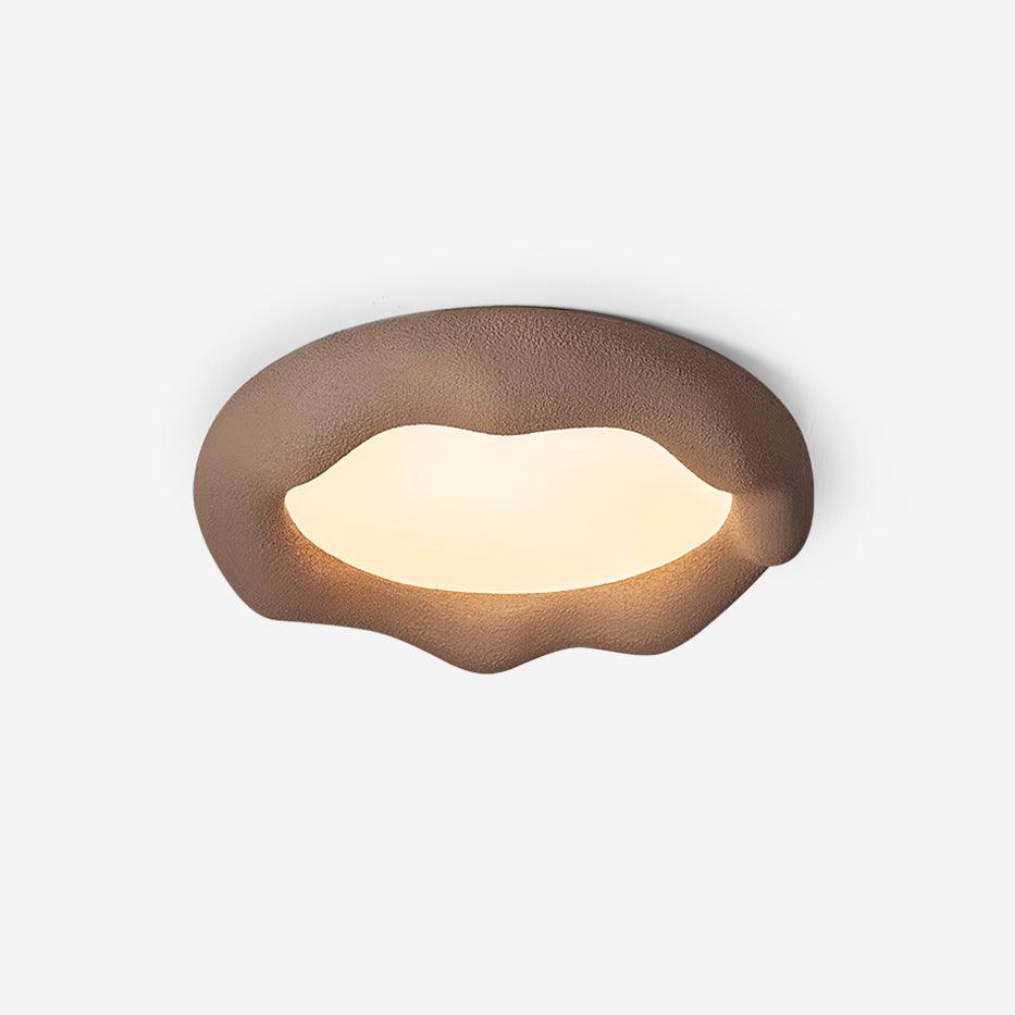 Deckenleuchte Organic Kunstharz und Fiberglas-Fixture in Beige