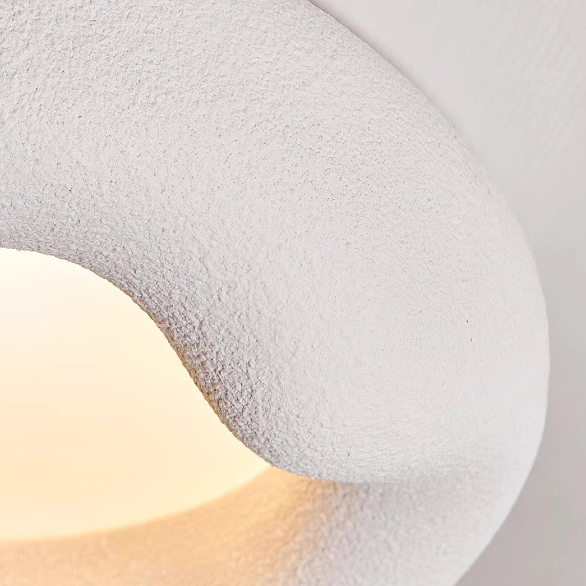 Deckenleuchte Organic Kunstharz und Fiberglas-Fixture in Beige