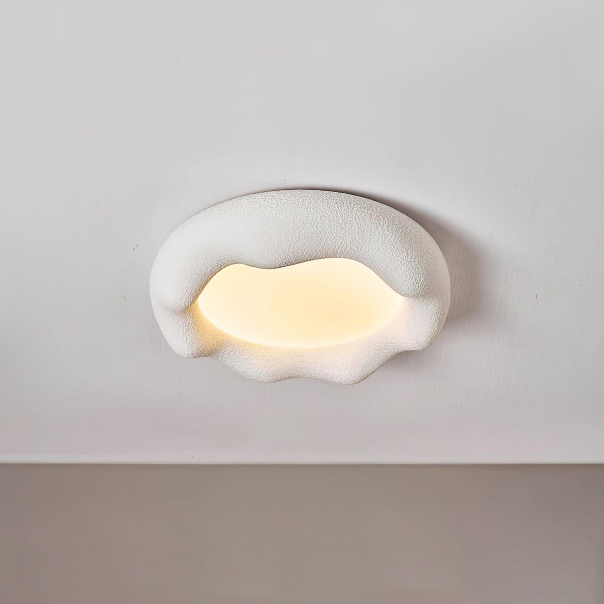 Deckenleuchte Organic Kunstharz und Fiberglas-Fixture in Beige