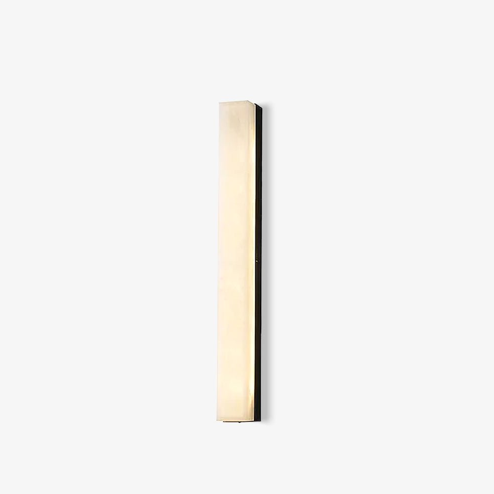 Nivearia Minimalistische Alabaster-Wandleuchte rechteckig