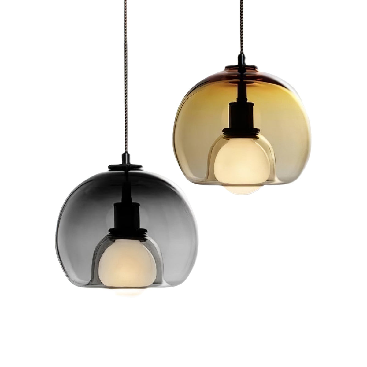 Eamver Glas zeitgenössische Pendelleuchte
