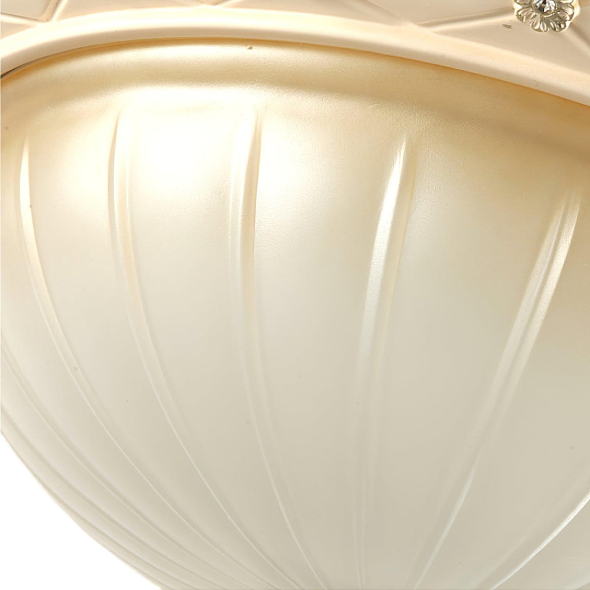 Cerlin Elegance Vintage Kunstharz-Glas flache Deckenleuchte