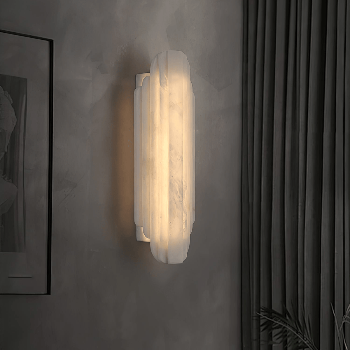 Avenanina Art Deco Alabaster Wandleuchte
