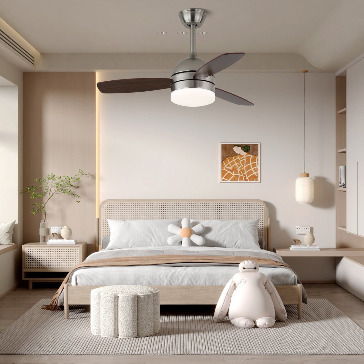 Caelan Deckenventilator mit Beleuchtung in zeitgenössischem Design